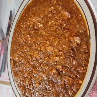 Chorizo bean dip...