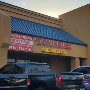 Entrance to Dominguez Restaurant