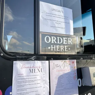 Food truck menu Apr 2024