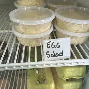 eggs in plastic containers