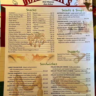 Menu September 2022 (1/2)