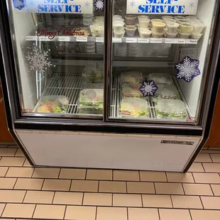 a refrigerated display case