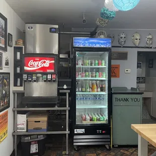 Drinks and restroom