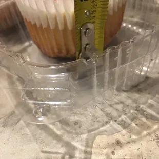 $4 for a cupcake size, frozen cheesecake.