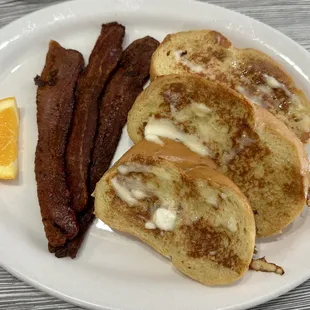 French toast with bacon