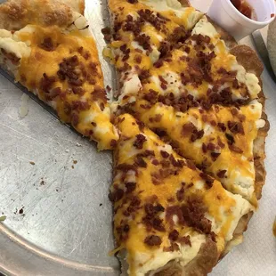 Potato pizza...utterly GLORIOUS!!