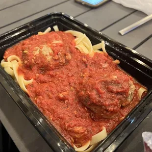 Fettuccine with Meatball