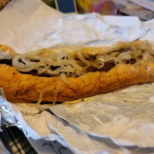 Hot Italian sausage.