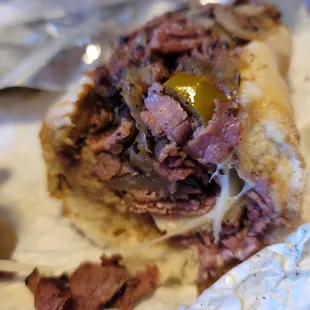 Hot Pastrami Sandwich