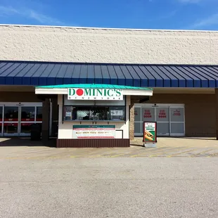 the front of the store