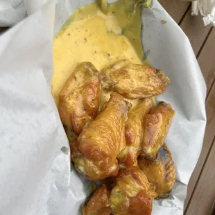 Wings with honey mustard