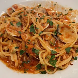 a plate of pasta