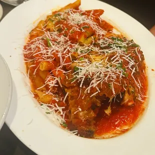 Chicken Parmigiana (added parm cheese)!!