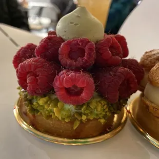 Pistachio Raspberry Tart
