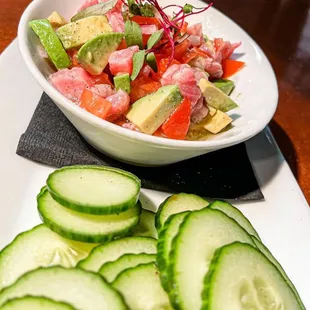 *menu item* fan favorite Tuna Ceviche