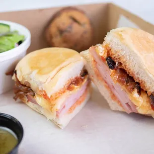 Hot Ham and Brie Box Lunch