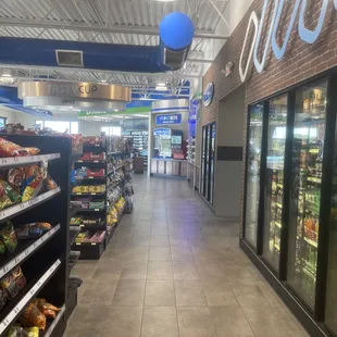 the inside of a grocery store