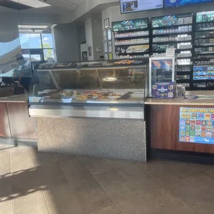 a view of the counter area