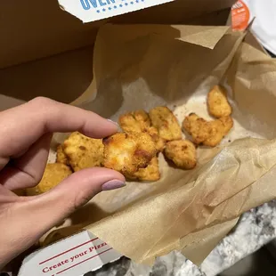 Half of them were the size of a quarter.