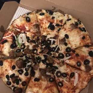 a pizza in a box