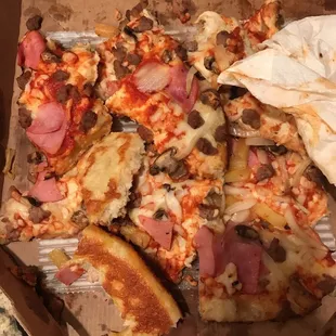 a pizza in a box