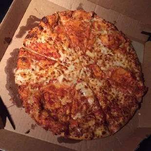 This pizza is embarrassing.
