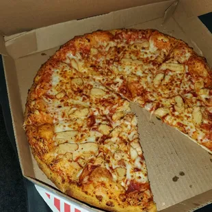 They made me the Best Pizza Ever yesterday with chicken.