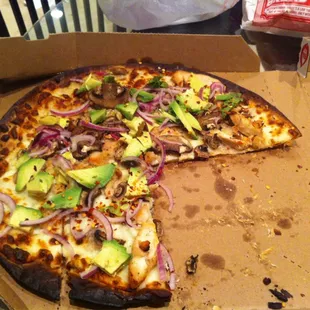 Added the onions and avocado myself!