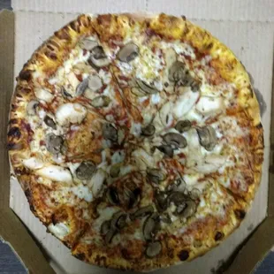 Large hand tossed pizza pickup in store. Online tracking ready.