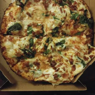 What arrived was a greasy, sloppy mess.  It might not be visible in this photo, but there were actual pools of grease or oil sitting on top.