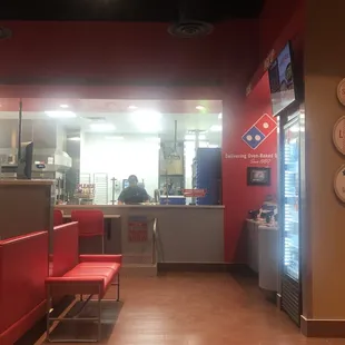 the inside of a restaurant