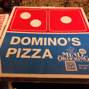 a box of domino's pizza