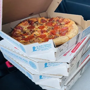 $5.99 with two toppings deal minimum of 2 orders