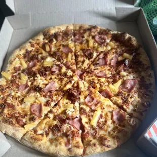 Bacon, Canadian bacon and pineapples