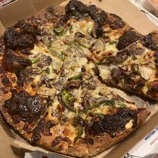 a pizza in a box