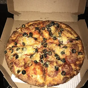 a pizza in a box