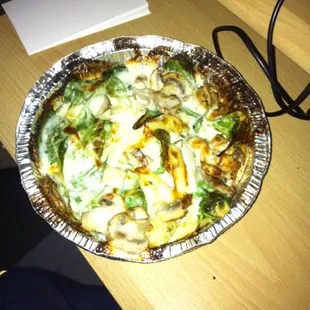 Seriously disappointed. I know it was late and you all wanted to go home but burning the food...c'mon really?