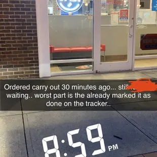 the time on the clock