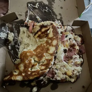 This is how my pizza was delivered AND it was the wrong pizza