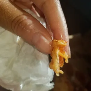 I am so tired of having issues with my food..this time I found hair in my food.. and every time I call they put me on fucking pissed off