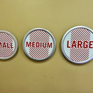 Wall art and pizza size