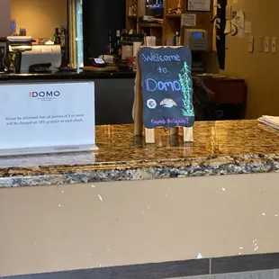 When you first walk in