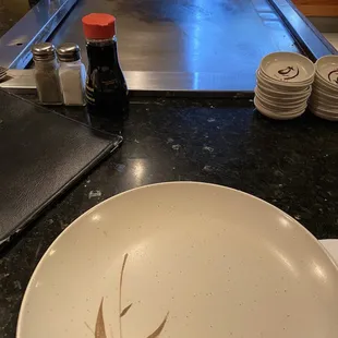 a plate with a design on it