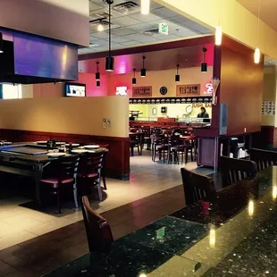 sushi and sashimi, interior