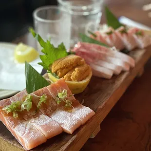 sushi and sashimi, sashimi, sushi, food