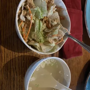 Salad and soup
