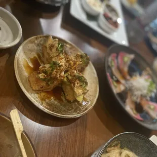 plates of food on a table