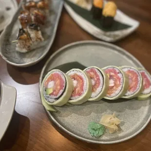 food, sushi and sashimi
