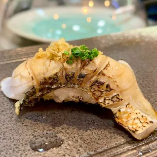 Japanese Suzuki, Yuzu, Crispy Garlic, Chives