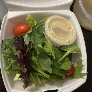 Salad with Chicken terriyaki entree